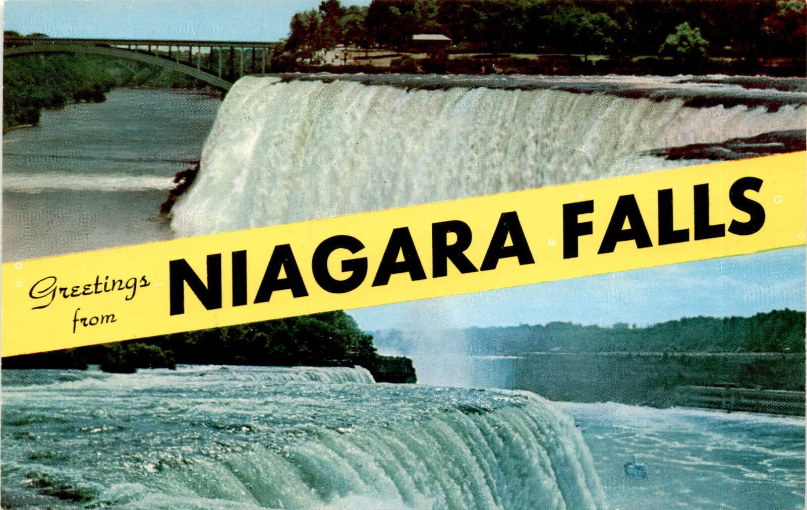 Vintage Postcard: Captivating Image of Niagara Falls