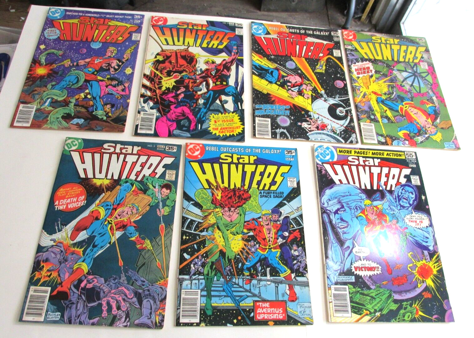 7-STAR HUNTERS COMICS #1-#7 DC Comics Science Fiction Space Comic, 1977-1978