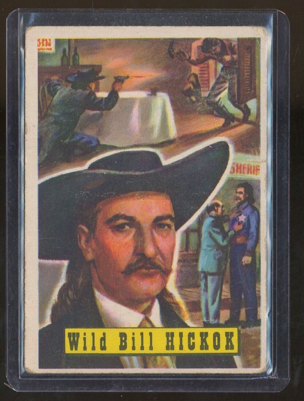 1956 WILD BILL HICKOK TOPPS WESTERN ROUND UP CARD #1 RARE (6k622)