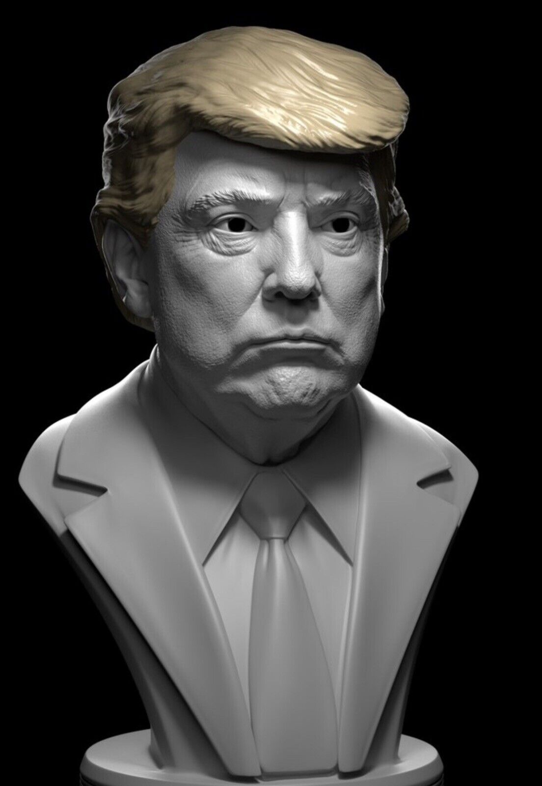 Donald Trump True Life Like 3D Bust 6 Inch Desk Statue