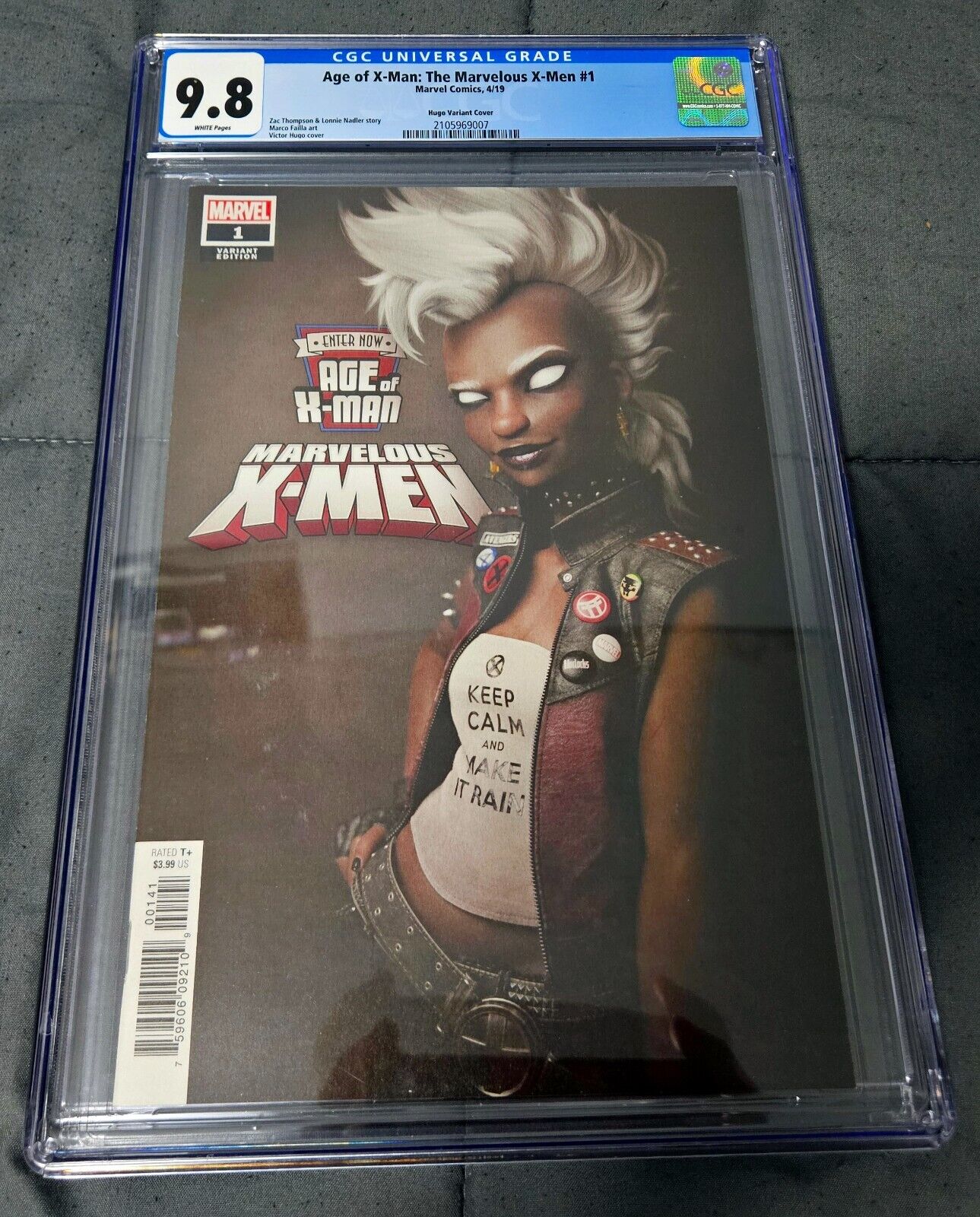 9.8 CGC MARVEL Age of X-Man: The Marvelous X-Men #1 Victor Hugo Variant Cover