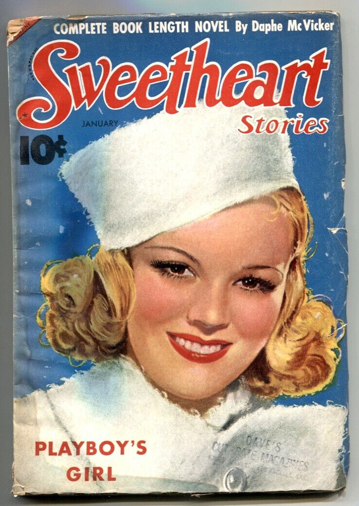 Sweetheart Stories Pulp January 1939- PLAYBOY\'S GIRL