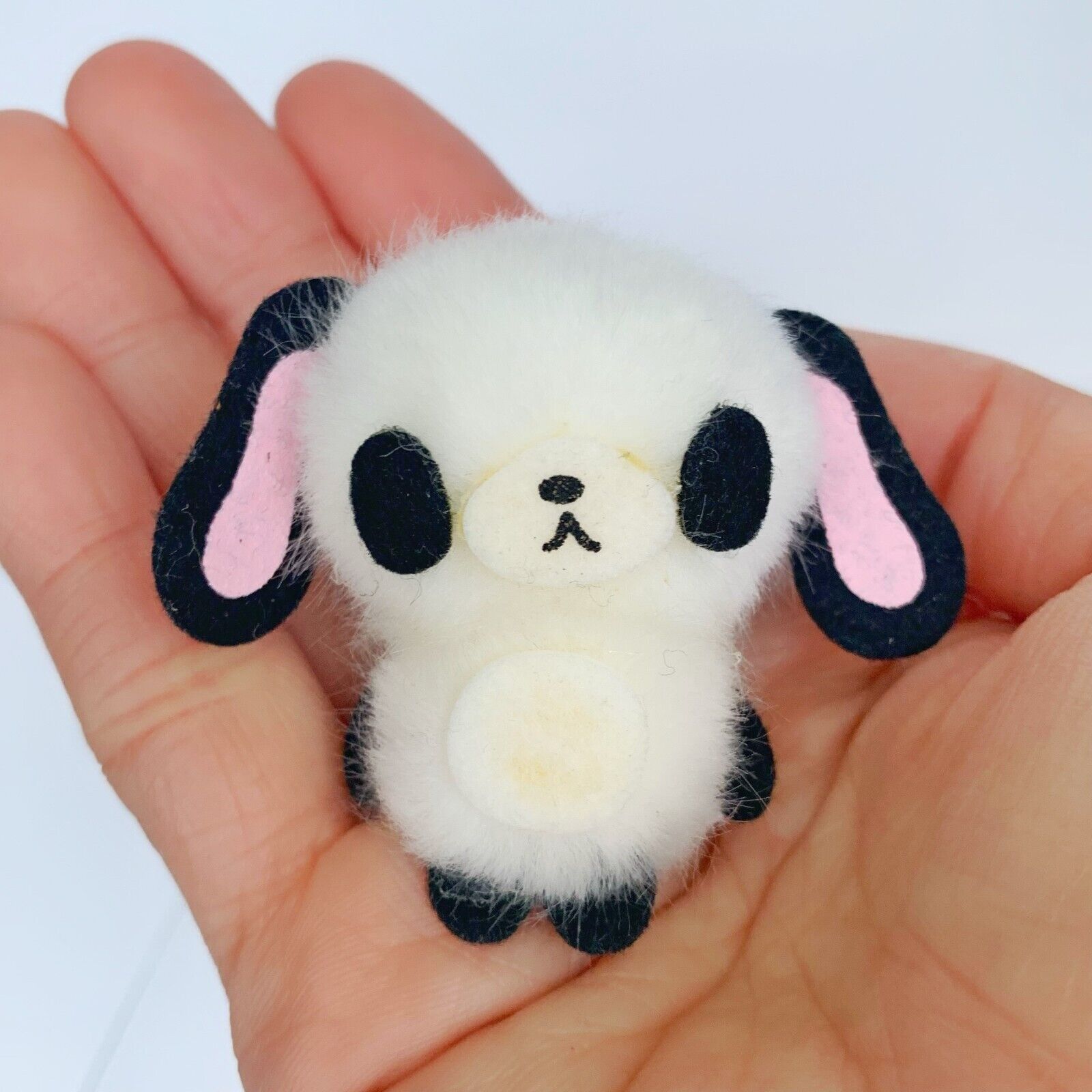 Sanrio Sugarbunnies Pandausa Mini Plush Fluffy Retro 4.5㎝