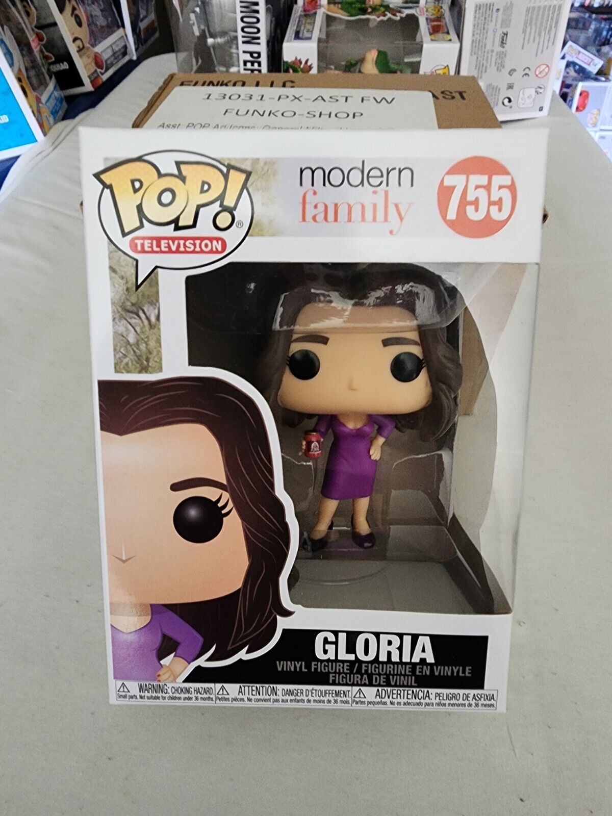 Funko Pop Gloria 755 Purple Modern Family Vinyl Figure Collectible New in Box