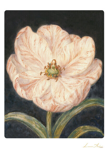 Thumbelina Flowers modern Postcard Art Postcrossing printed in Russia UNPOSTED
