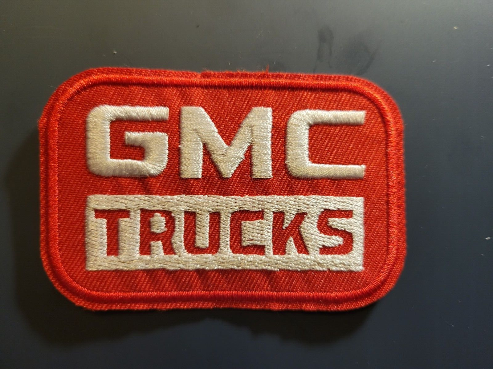 GMC TRUCKS VINTAGE LOOK IRON ON EMBROIDERED PATCH 3\