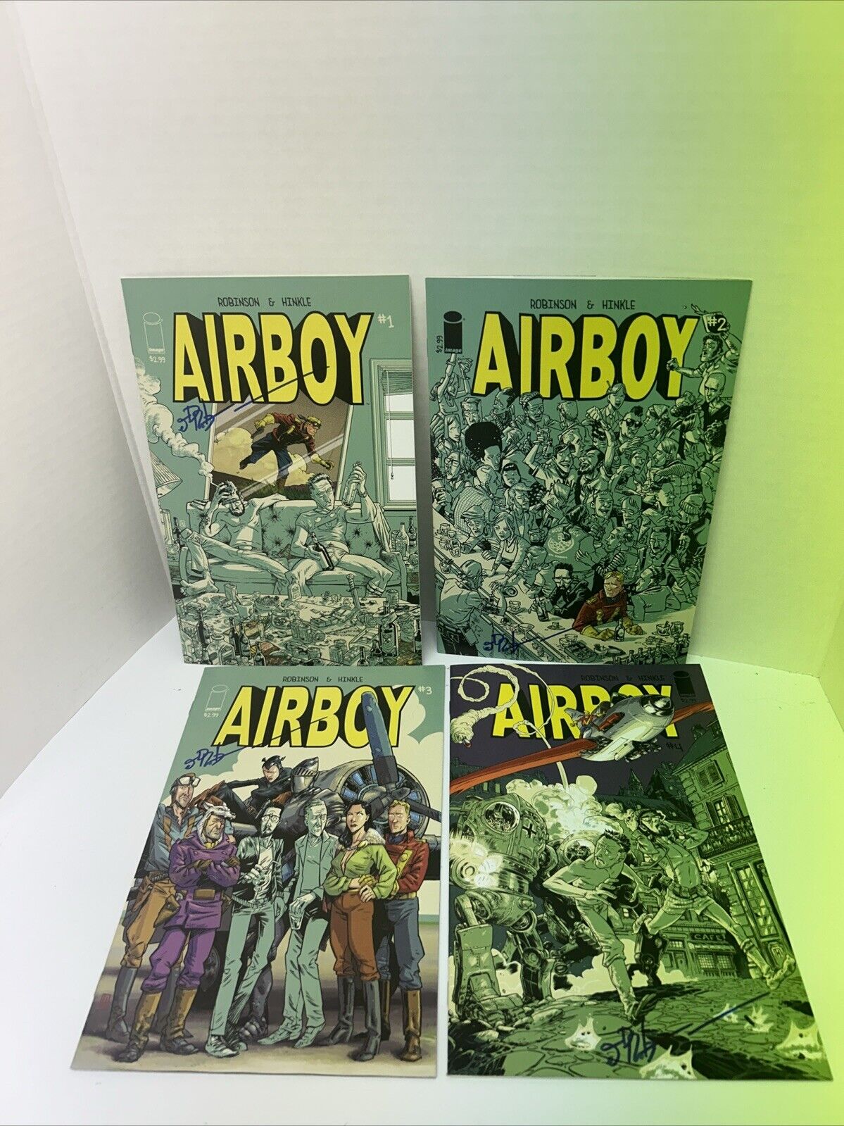 Airboy #1-4 Image Comic Books Signed By James Robinson