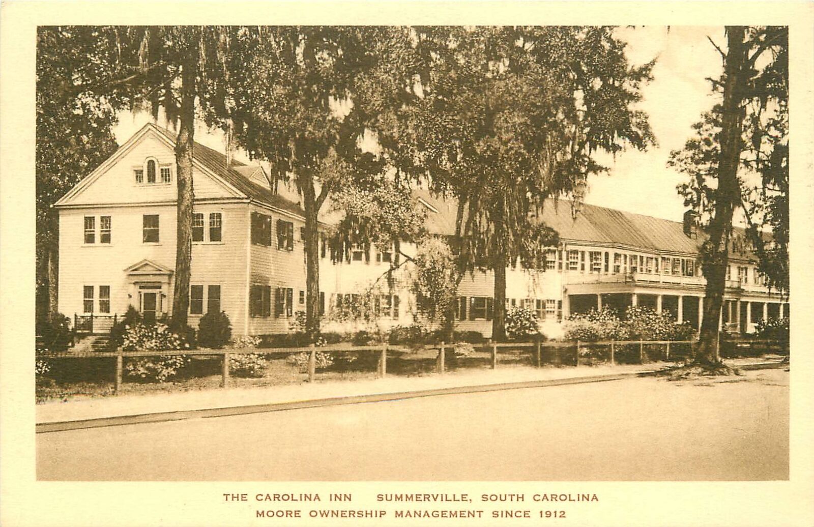 South Carolina, SC, Summerville, The Carolina Inn Albertype Co Postcard