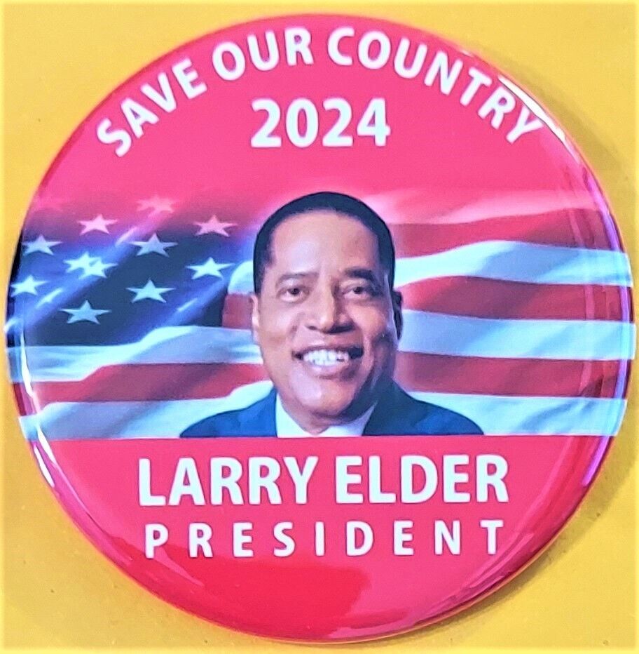 2024 Larry Elder for President Campaign Button 2.25\