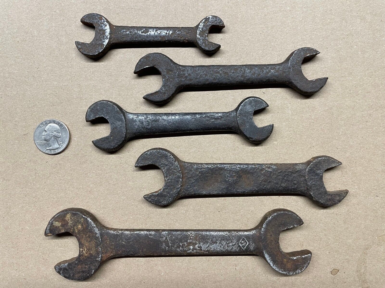5 Piece Vintage Wrench set