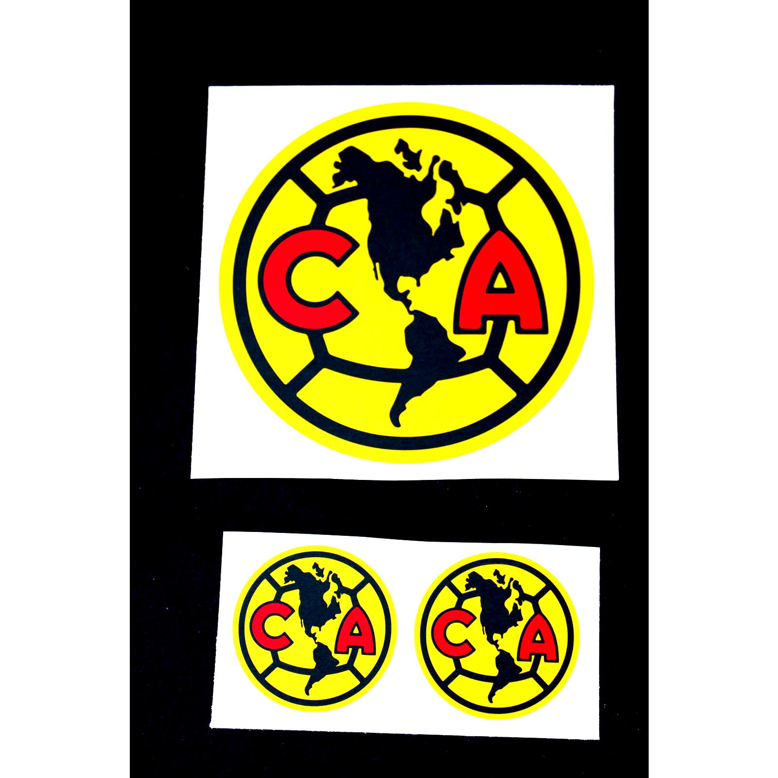 Club America Futbol Water Resistant Stickers (pack of 3)