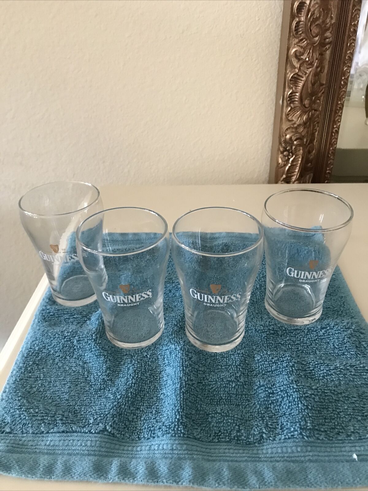 Guinness Harp Tasting Glass - 7 Oz - Set of four (4) Glasses - New Rare