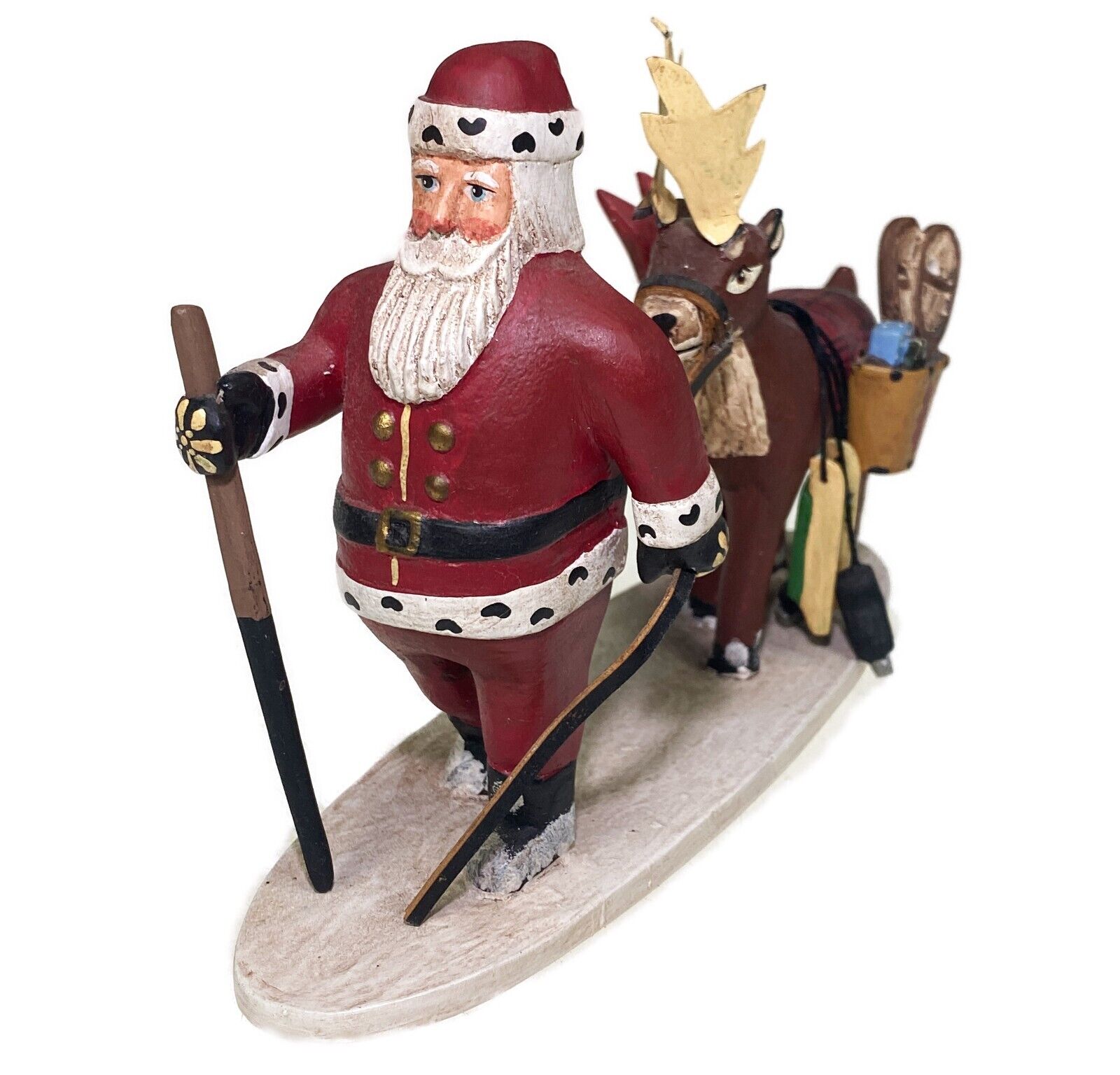 Midwest Cannon Falls Randy Tate Santa Claus Reindeer Christmas Figurine 