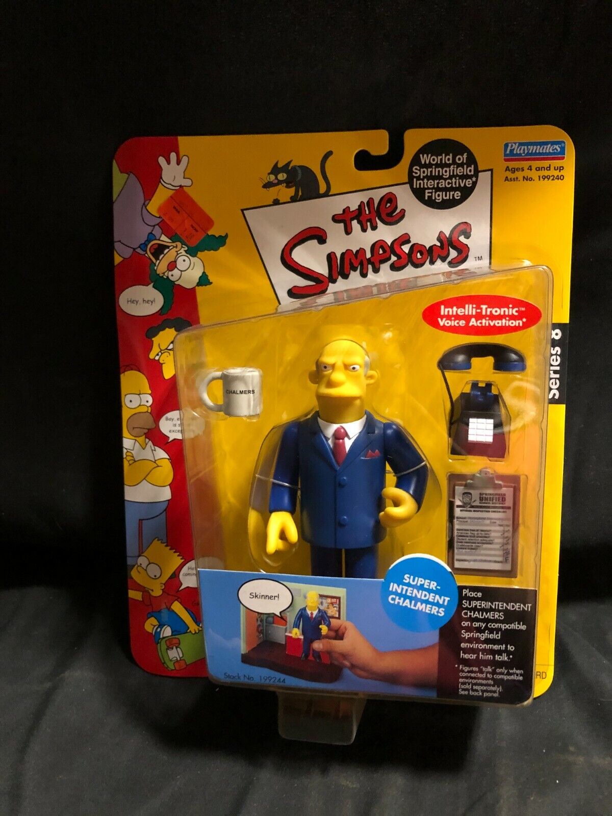 The Simpsons Superintendent Chalmers Action Figure WOS Series 8 Playmates Toys N