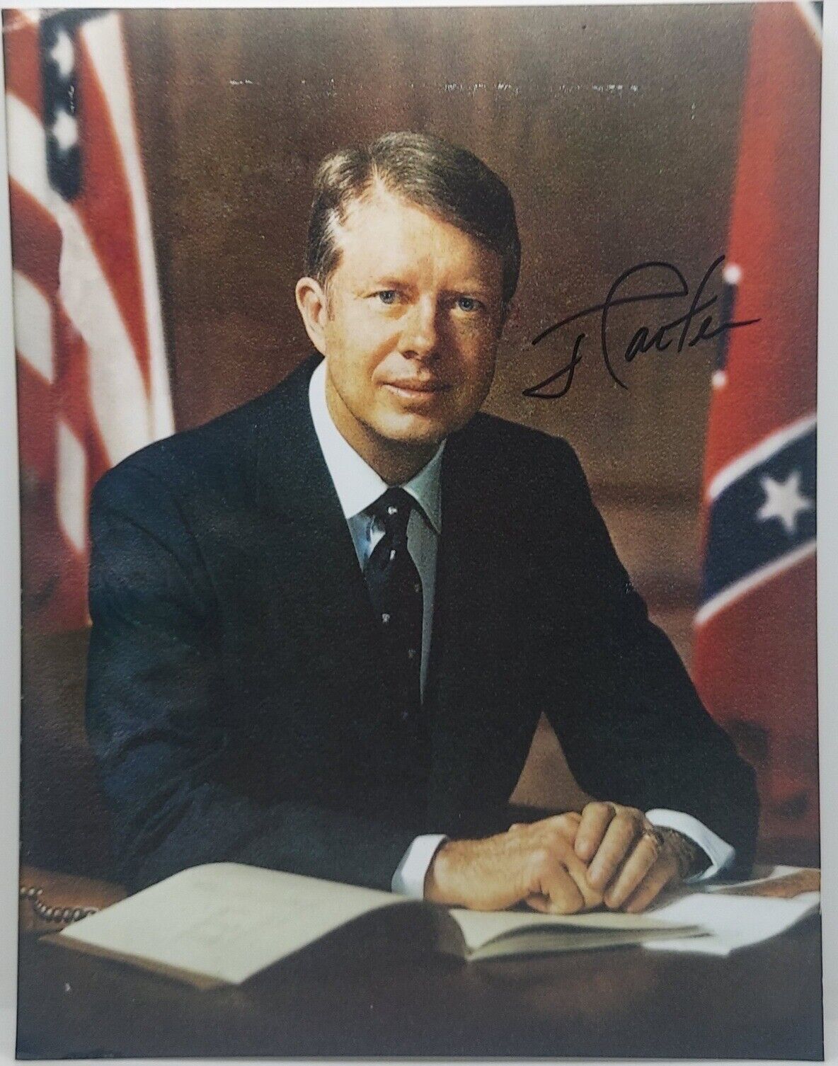 Jimmy Carter Signed 8x10 Georgia Governor Photo Autographed