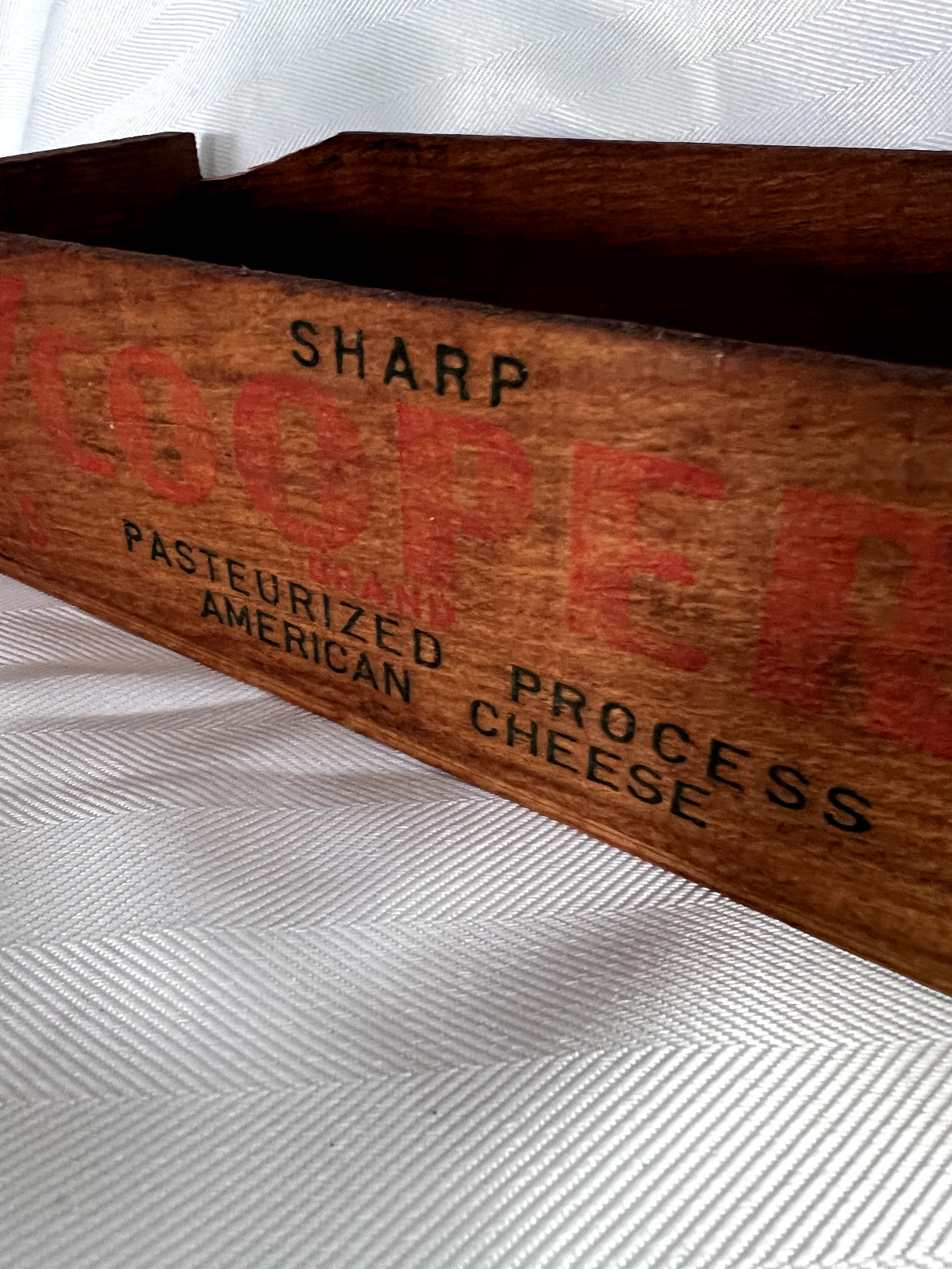 Vintage Cooper Sharp Cheese Box W. S. Pope & Sons Phila. PA