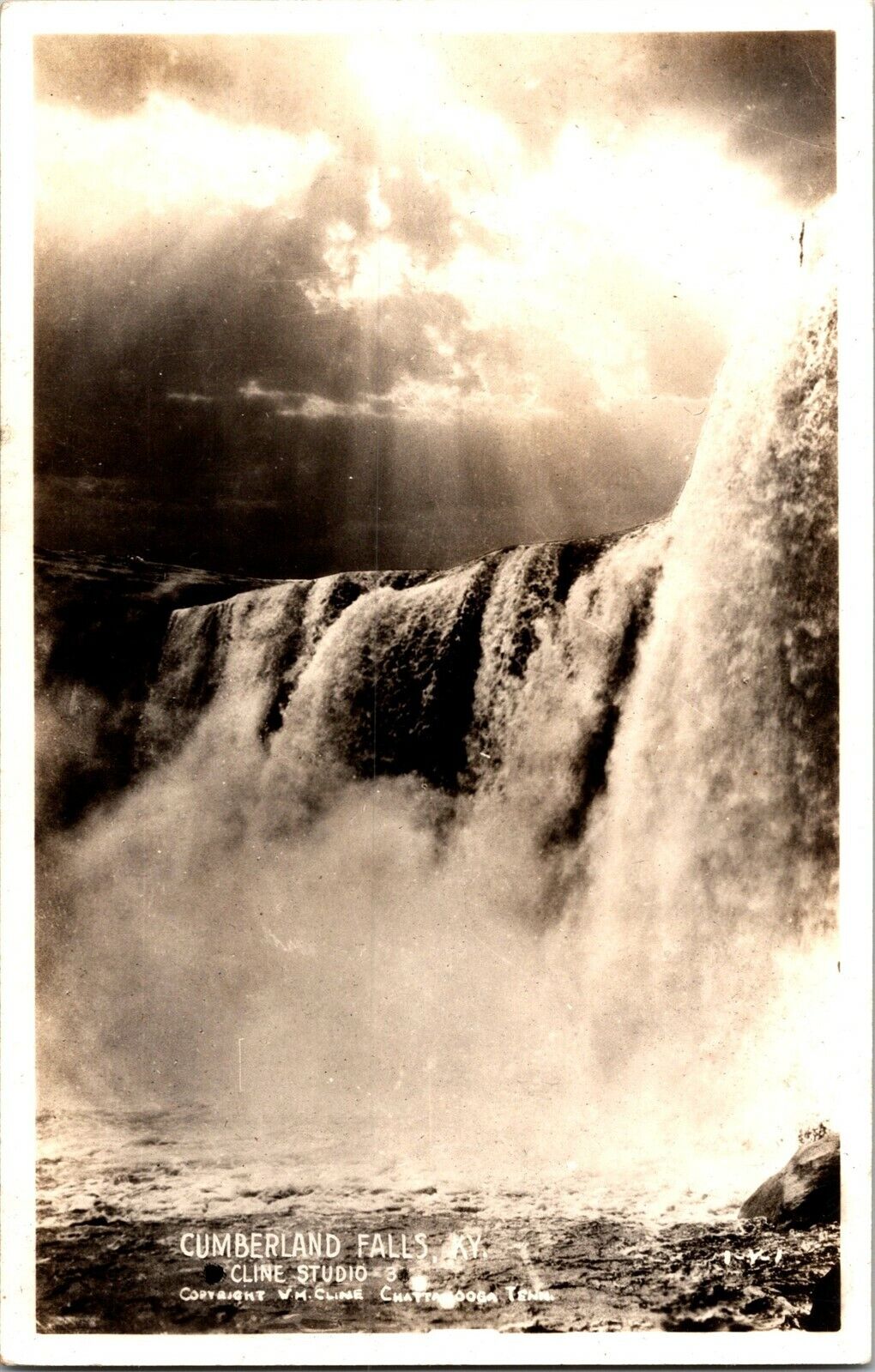 RPPC Cumberland Falls KY Real Photo Vintage Postcard H76