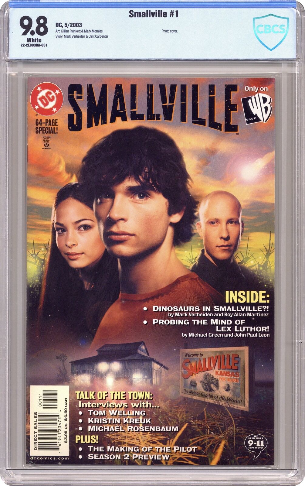 Smallville The Comic #1 CBCS 9.8 2002 22-2E003BA-031