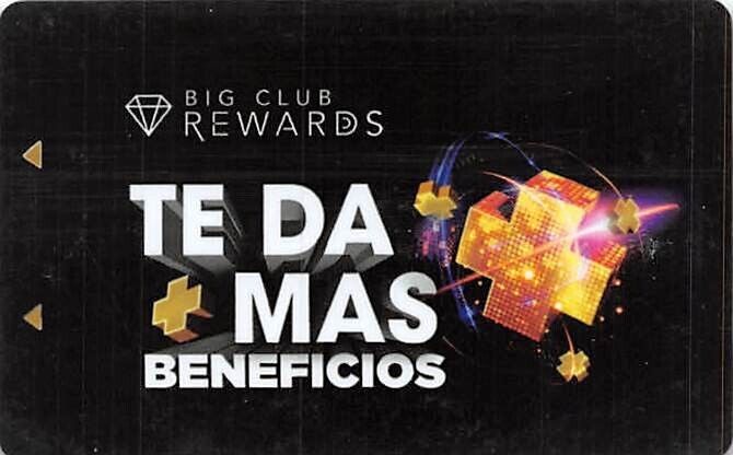 Big Bola Casinos Mexico Players Reward Card