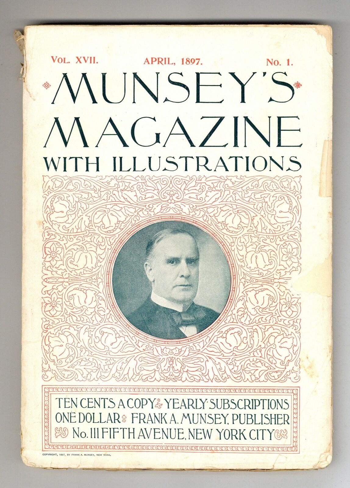 Munsey\'s Magazine Pulp Apr 1897 Vol. 17 #1 GD/VG 3.0