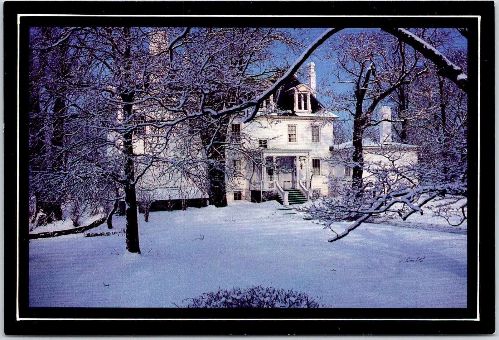 Clermont State Historic Site NY Winter Scene Postcard Continental Unposted