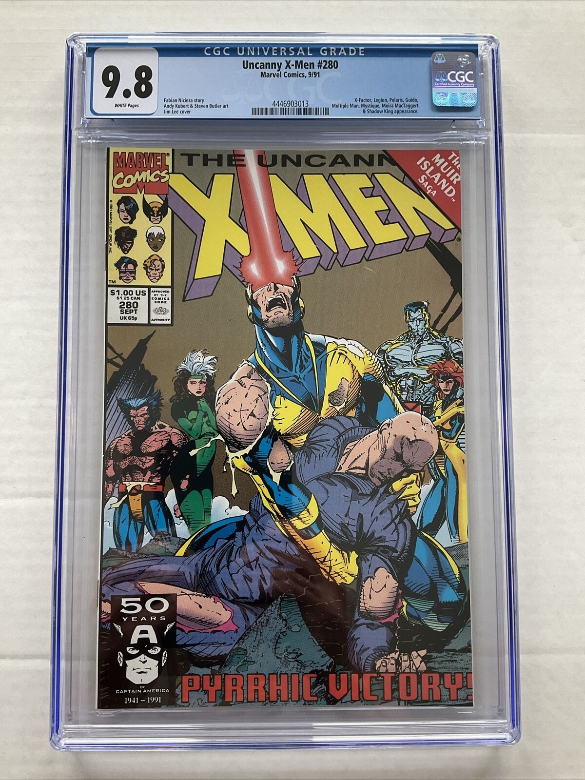 Uncanny X-Men #280 Marvel Comics CGC 9.8 White Pages X-Factor Appearance