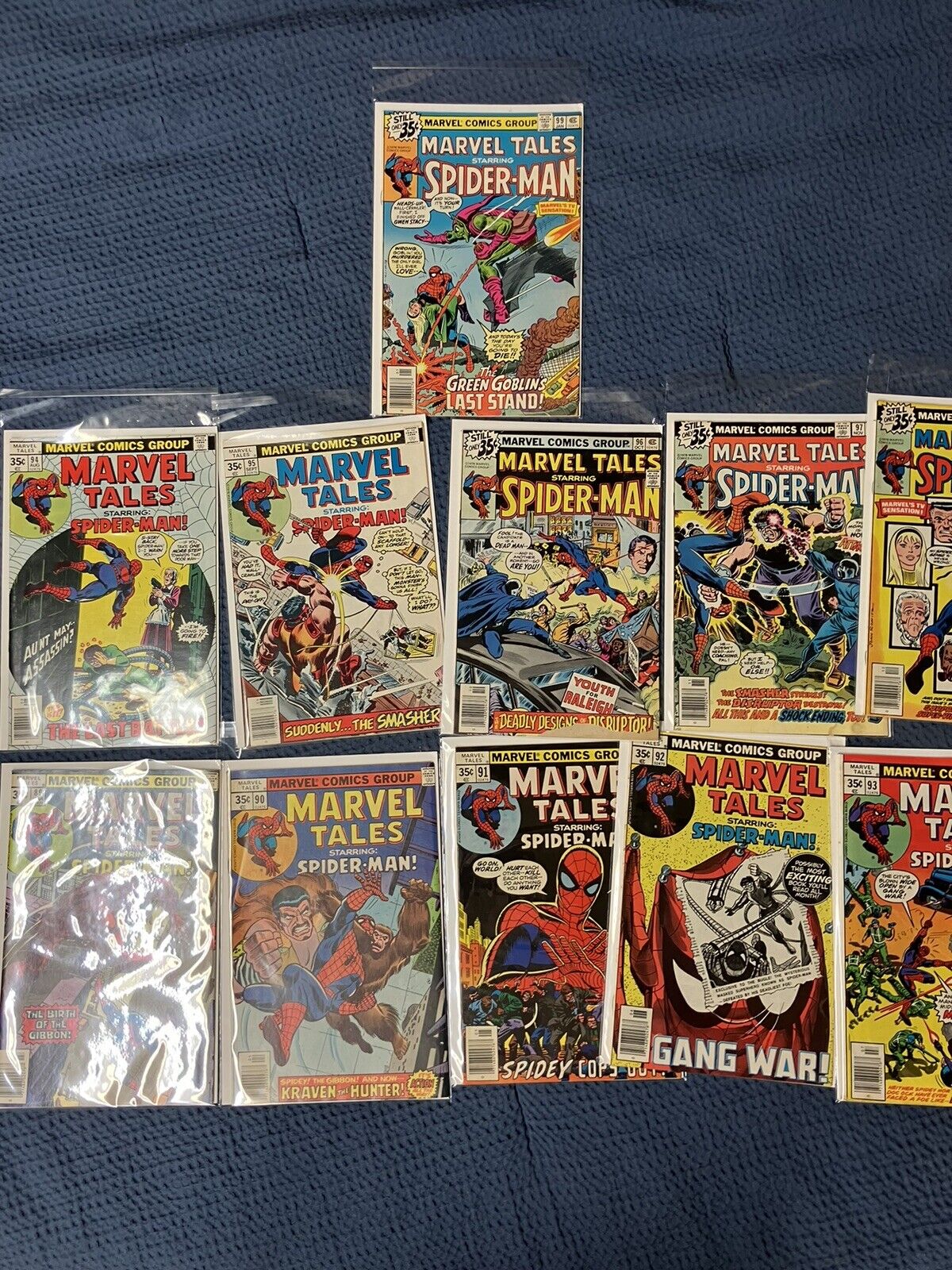 Spider-Man Marvel Tales 89-99 Full Run Vg/fn 