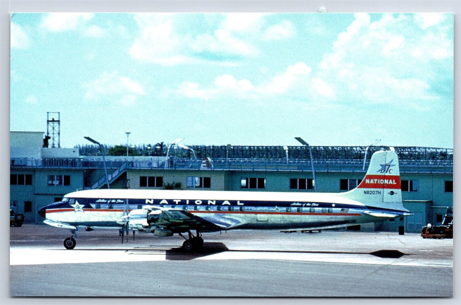 Airplane Postcard National Airlines DC-7 N8207H DC12