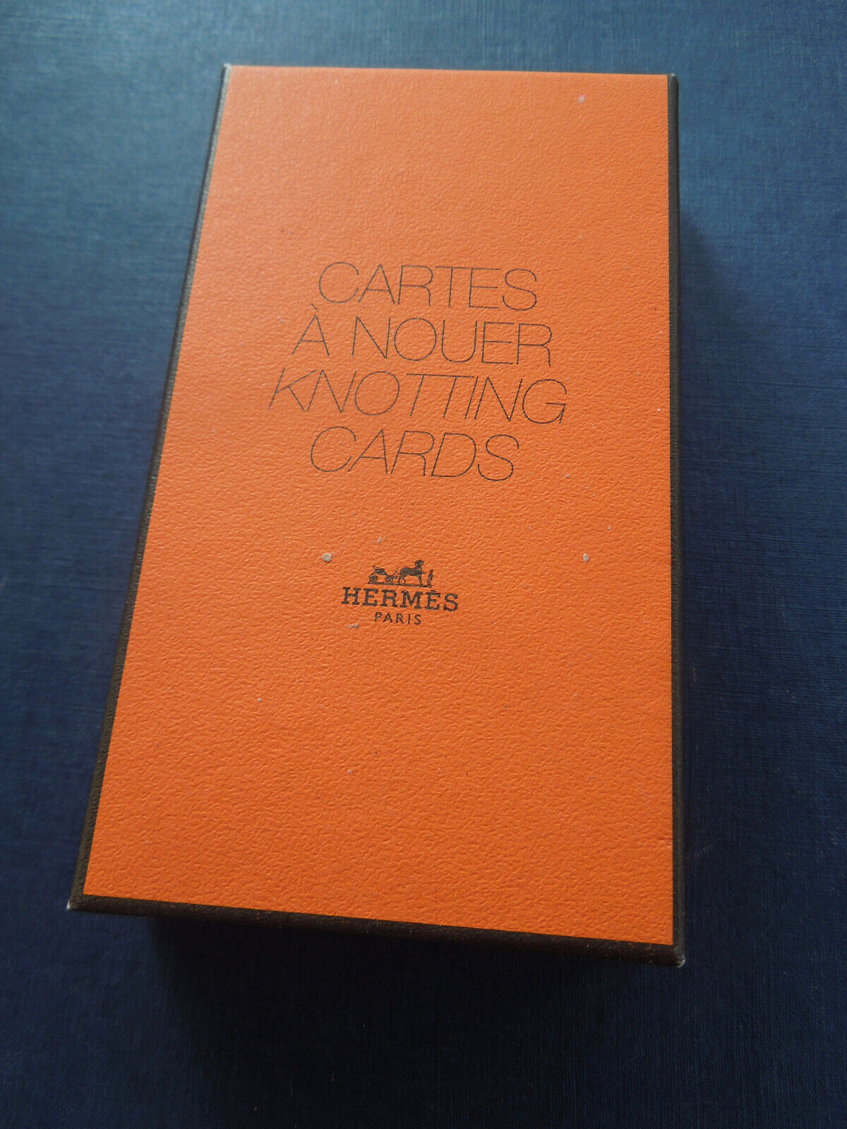 Hermes Knotting Cards Knotting Cards Lot of Two Similar.   CA01