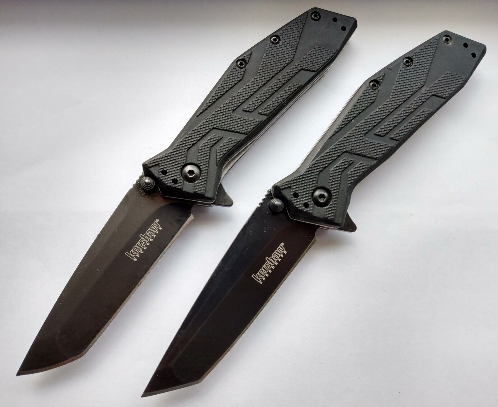 Lot of 2 Kershaw 1990 Brawler Pocket Knives [0153]