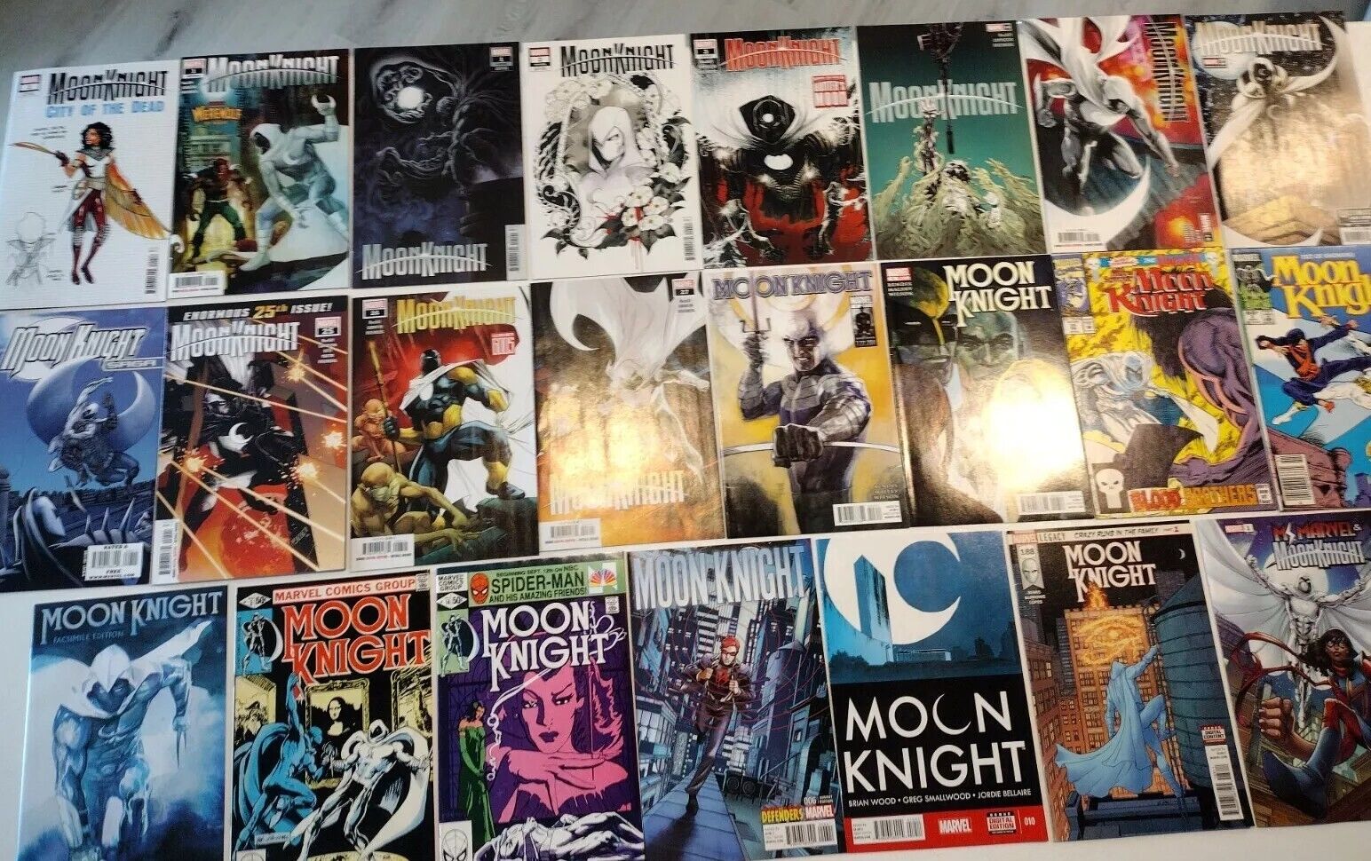 MOON KNIGHT Lot Of 23, Many 1st Appearances 1 2 3 10 16 24 25 26 27 Annual, 188