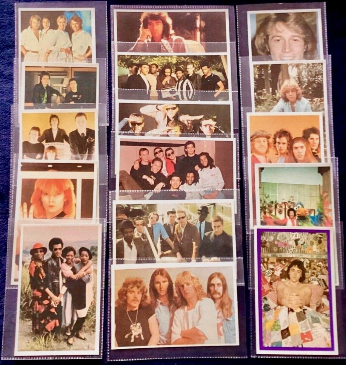 1980 BARRATT POP STARS music postcards 16 different card lot Abba Neil Diamond