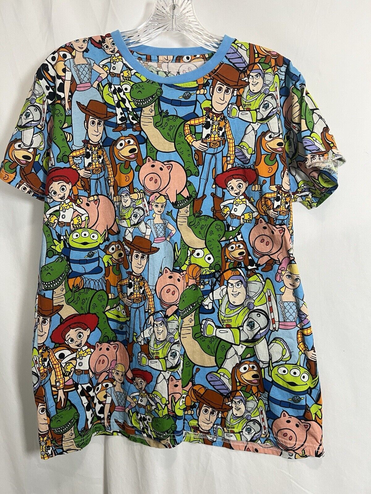 Cakeworthy Disney Pixar Toy Story Buzz Woody Rex T-Shirt  Adult Large