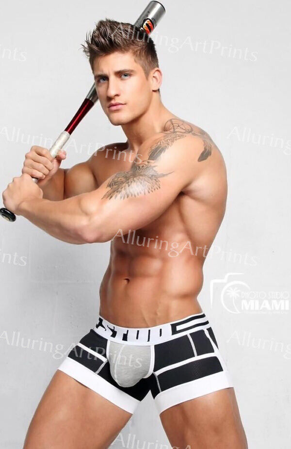 8x10 Male Model Abel Cruz Photo Print Muscular Handsome  Shirtless Hunk-M212