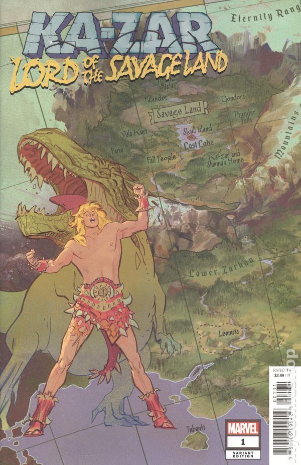 Ka-Zar Lord of the Savage Land 1C Garcia 1:10 Variant NM 2021 Stock Image