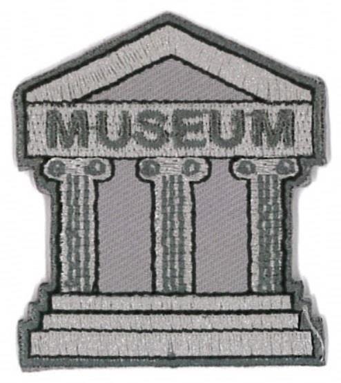 Girl Boy Cub MUSEUM Visit Trip Day Fun Patch Badge SCOUT GUIDE History exhibit