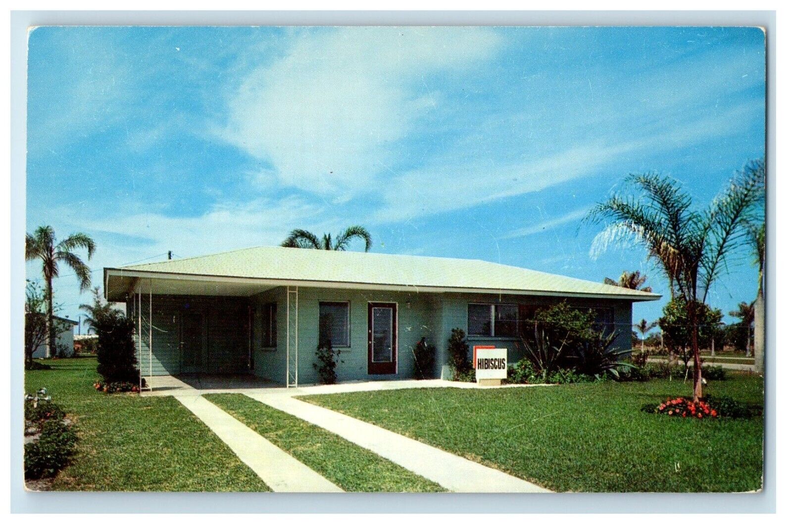 The Hibiscus Home At Bayshore Gardens Sarasota Bay Sarasota Florida FL Postcard