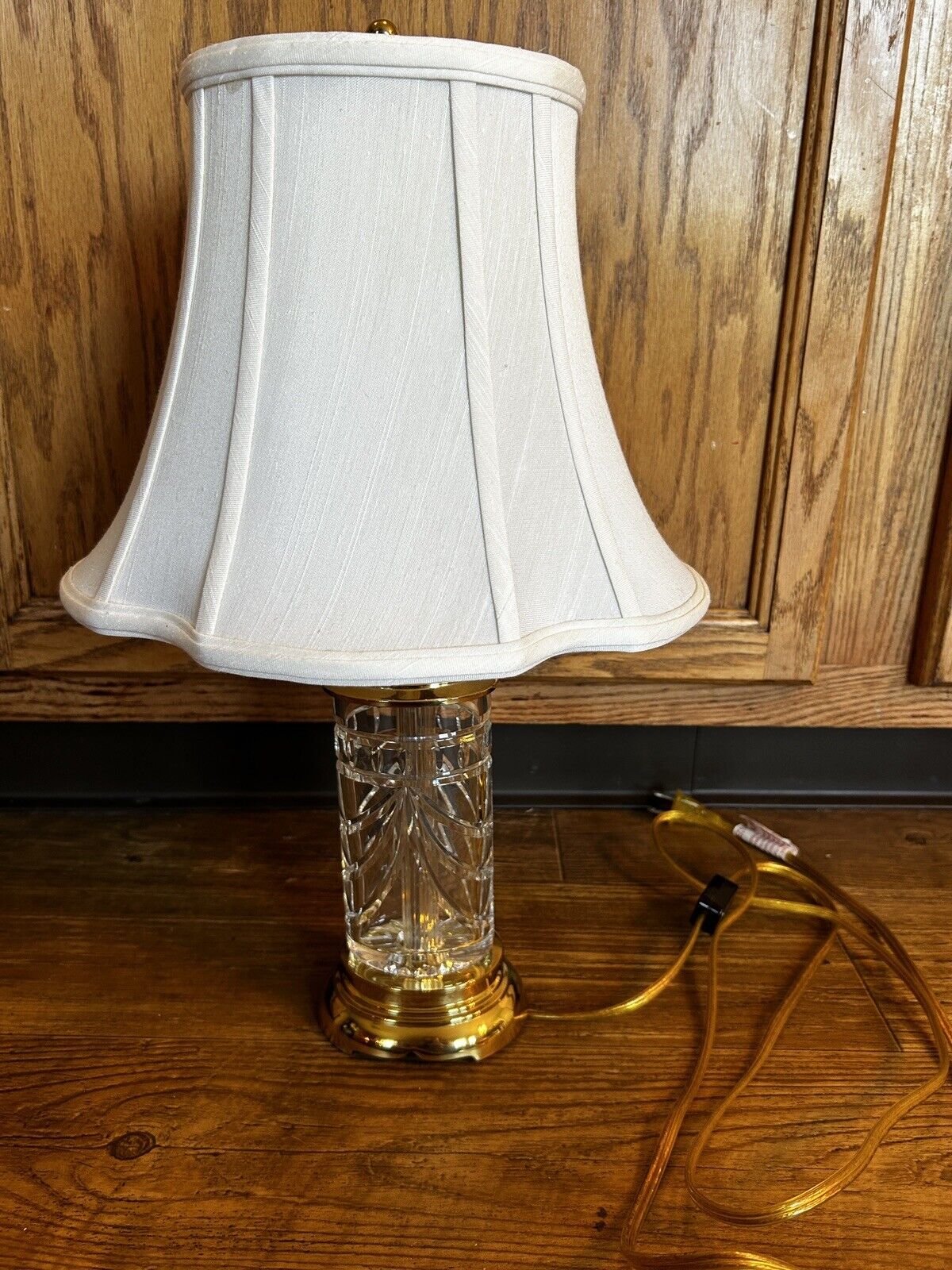 Waterford Crystal Overture Accent Lamp with Original Shade