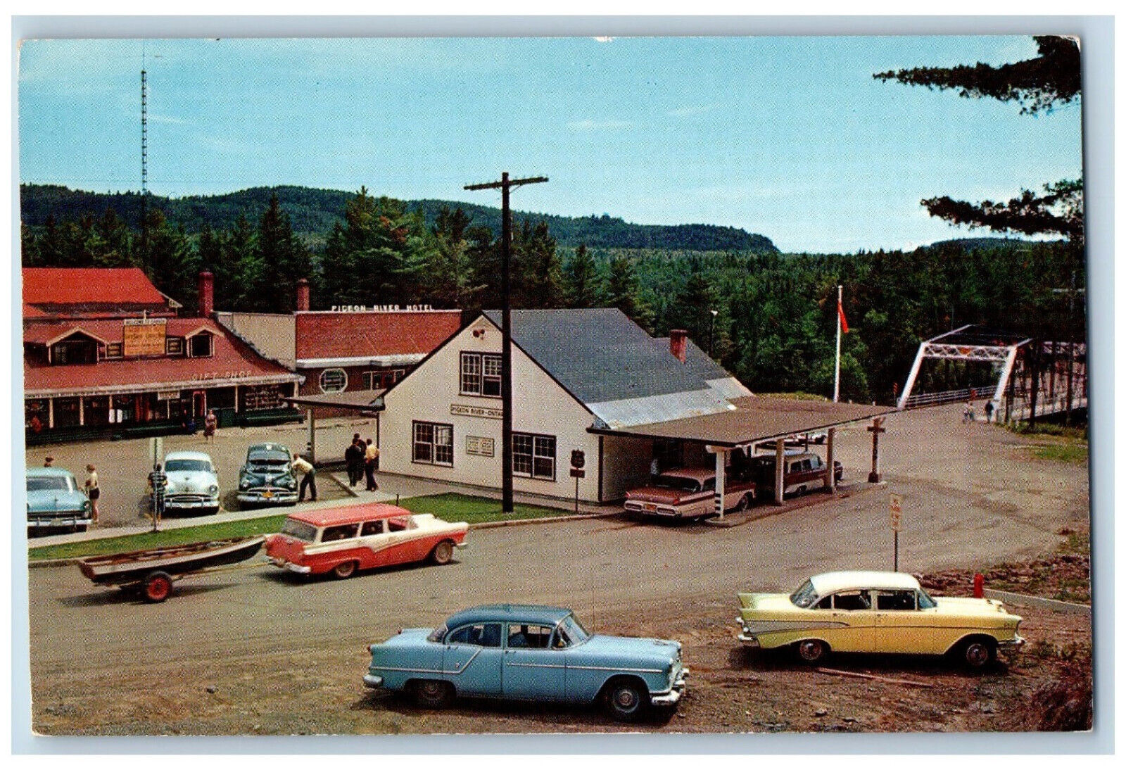 Port Arthur Ontario Canada Postcard Entrance to Canada c1960\'s Unposted
