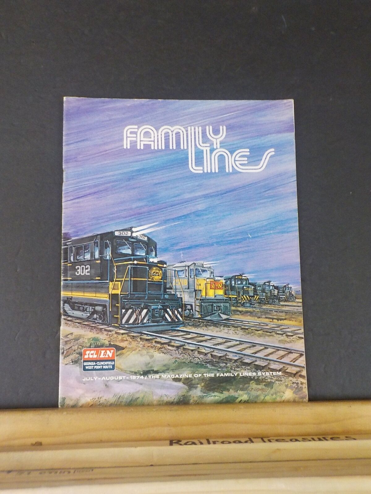 Family Lines SCL L&N Employee Magazine 1974 July August Vol 1 #1