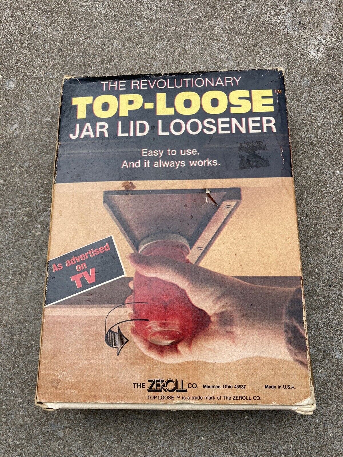 The ZEROLL Co.  Revolutionary Top-Loose Jar Lid Loosener New Instructions USA