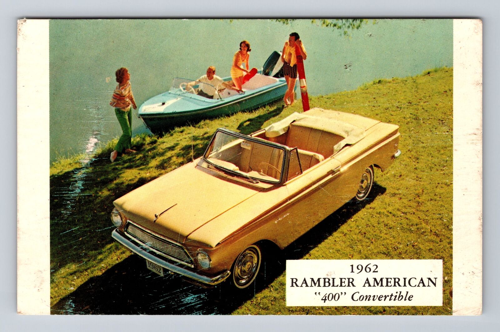 1962 Rambler American 400 Convertible, Transportation Vintage Postcard