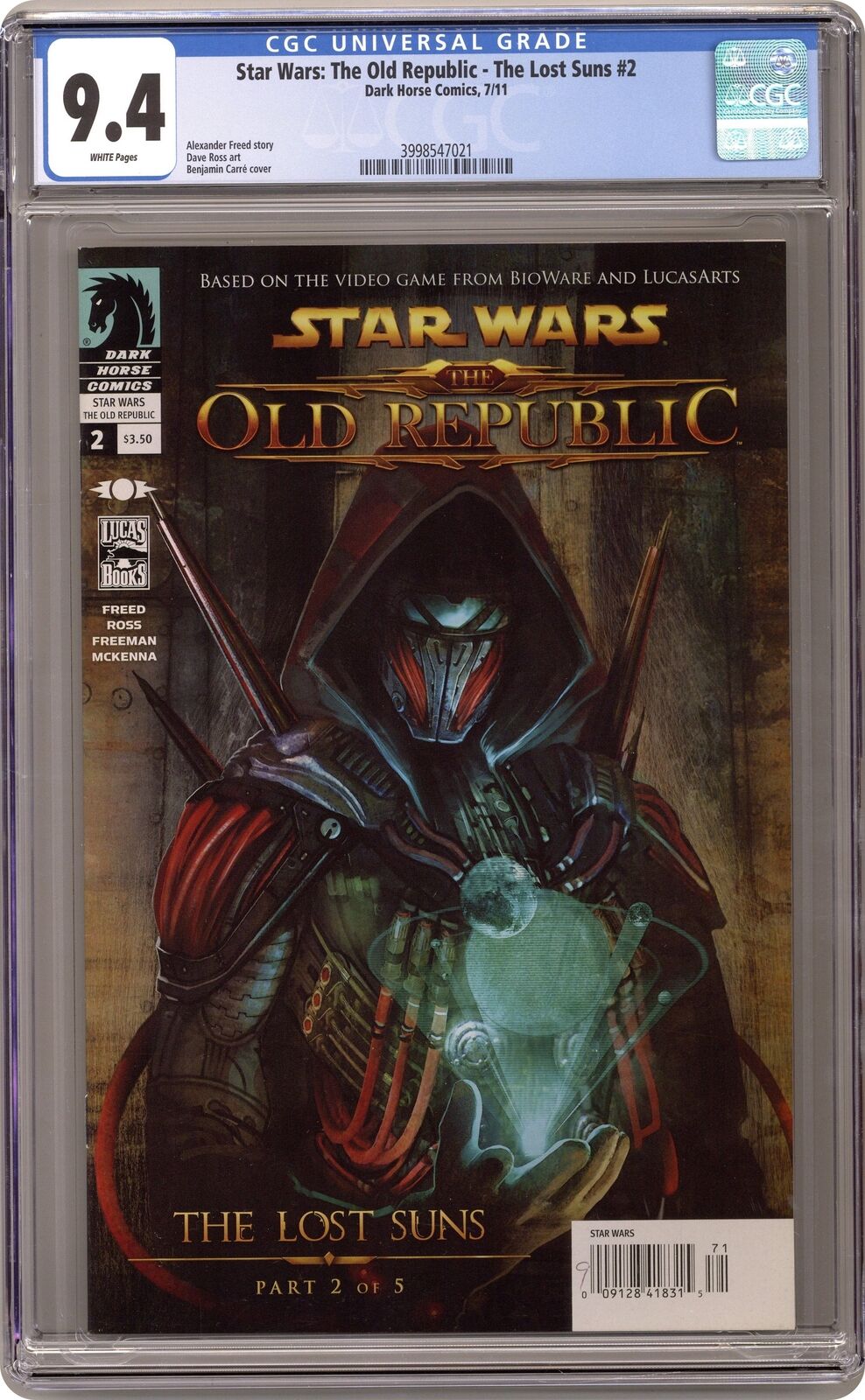 Star Wars The Old Republic The Lost Suns #2 CGC 9.4 2011 3998547021