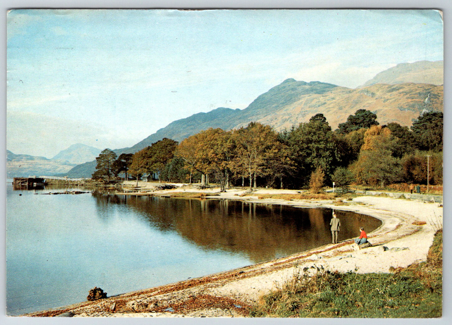 Loch Lomond Rowardennan Stirlingshire Scotland Vintage Postcard 1978