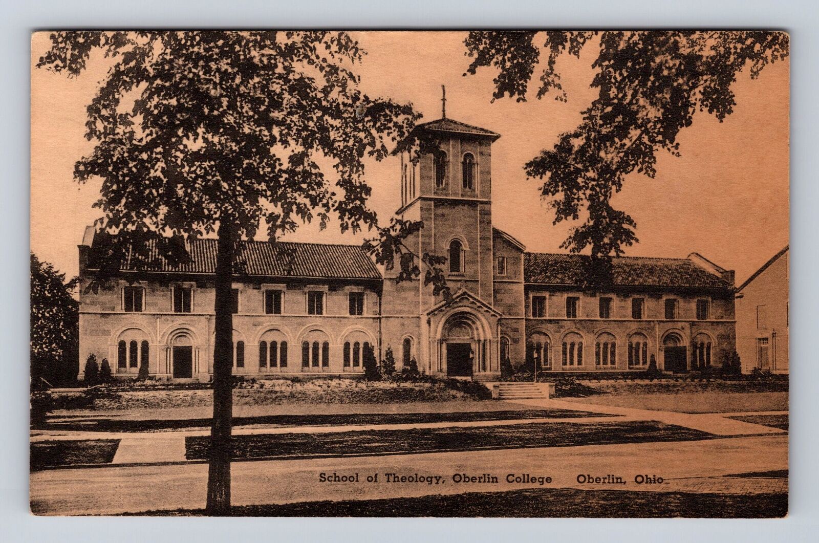 Oberlin OH-Ohio, Oberlin College School of Theology, Antique Vintage Postcard