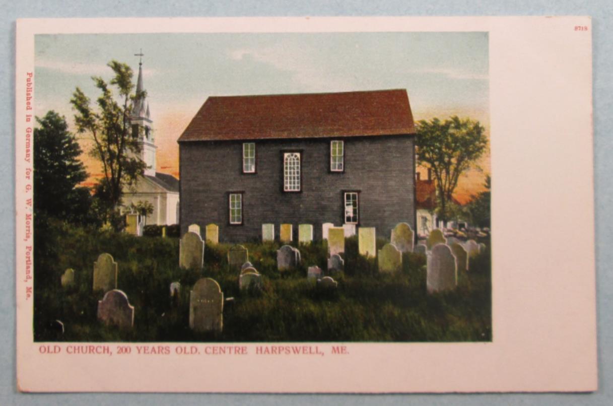 Old Church, Centre Harpswell, ME Maine Private Mailing Postcard (#7972)
