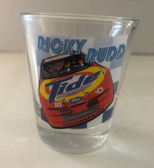 Vintage Ricky Rudd TIDE Shot Glass (#10 Thunderbird)