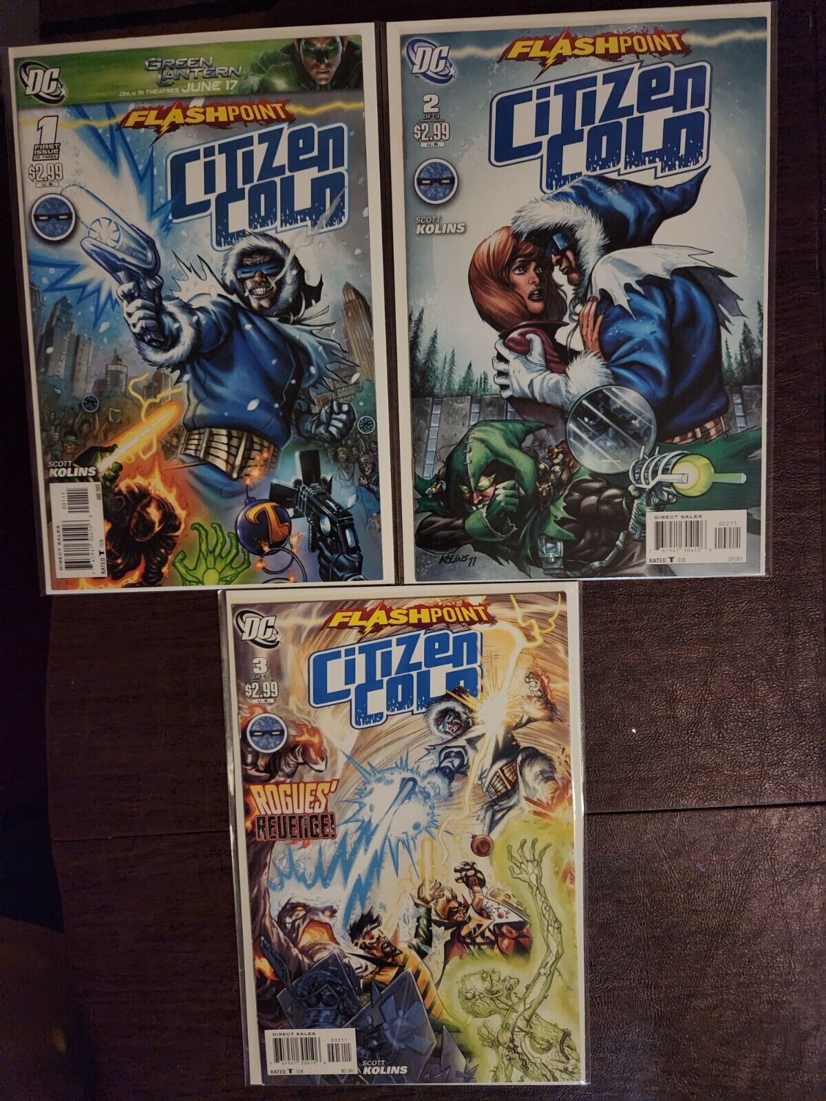 Flashpoint: Citizen Cold SET#1-3 DC COMIC BOOK 8.5 AVG V5-74