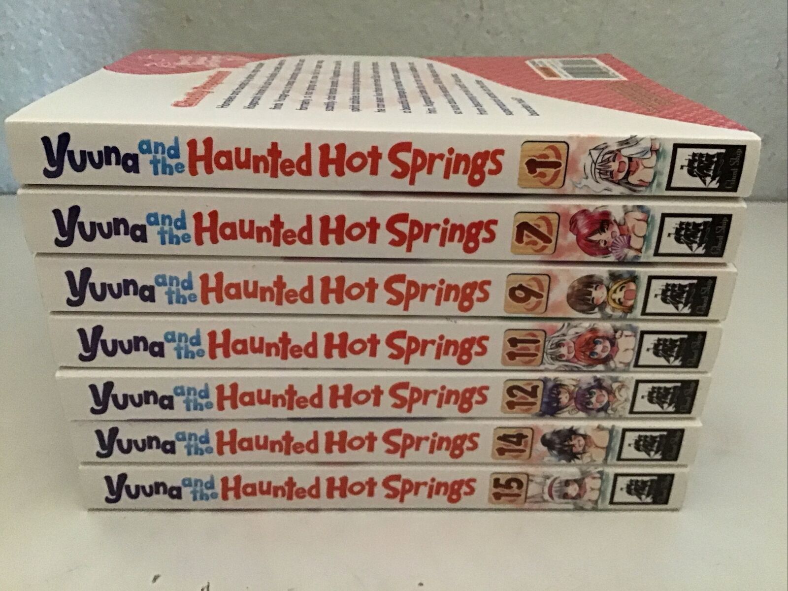 Lot 7 Yuuna and the Haunted Hot Springs Vol. 1,7,9, 11,12,14,15 Tadahiro Miura