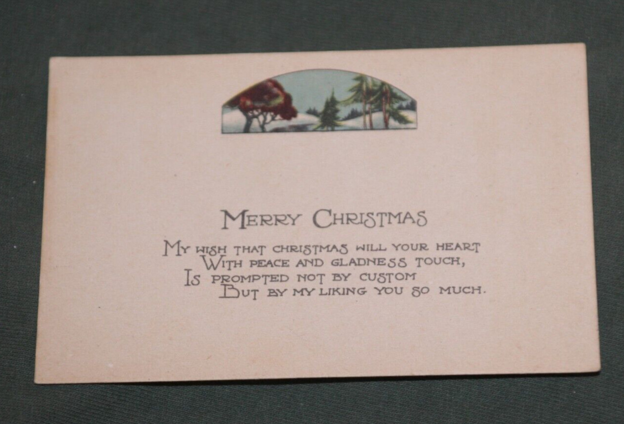 Vintage Postcard: Merry Christmas